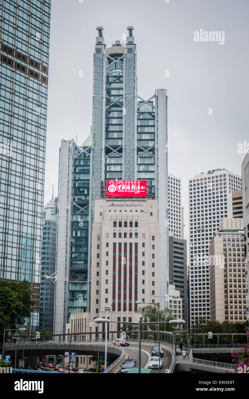 Hong kong hsbc building Foto Stock