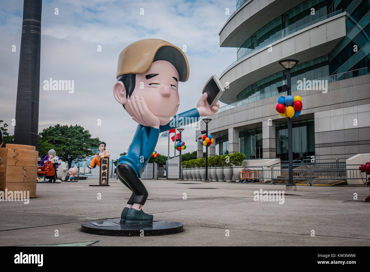 Hong kong anime e carattere comic life statue di dimensioni Foto Stock