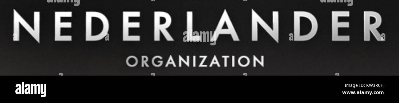 La Nederlander Organization, una delle più grandi compagnie teatrali degli Stati Uniti, è nota per la sua gestione teatrale e le produzioni di Broadway. Il suo logo, presentato nel 2014, simboleggia il suo continuo contributo all'industria dell'intrattenimento. Foto Stock