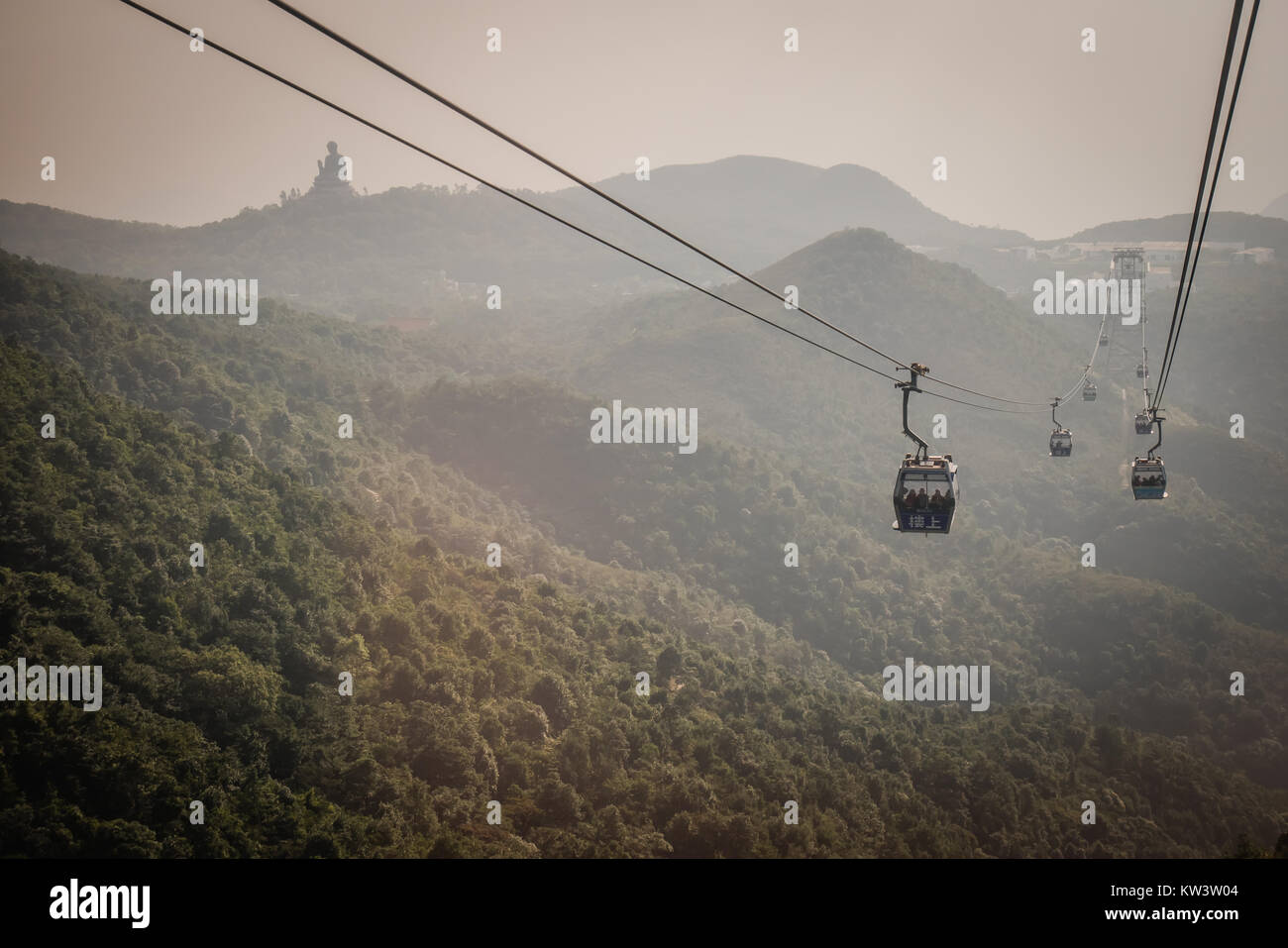 Hong kong cabinovia Ngong Ping 360 Foto Stock