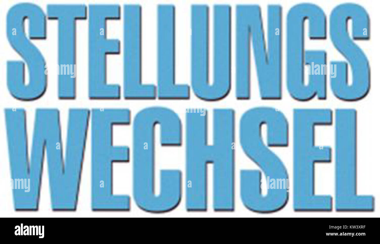"Stellungswechsel" si riferisce a un cambiamento di posizione, comunemente utilizzato in contesti militari per descrivere un cambiamento nel posizionamento strategico o in vari scenari in cui si verifica un cambiamento di ruolo o posizione. Foto Stock