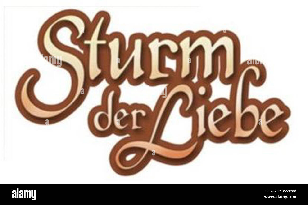 Sturm der Liebe è una soap opera televisiva tedesca che debuttò per la prima volta nel 2005. Situato in un lussuoso hotel in Baviera, lo spettacolo segue le vite, i romanzi e i drammi del personale e degli ospiti. Foto Stock