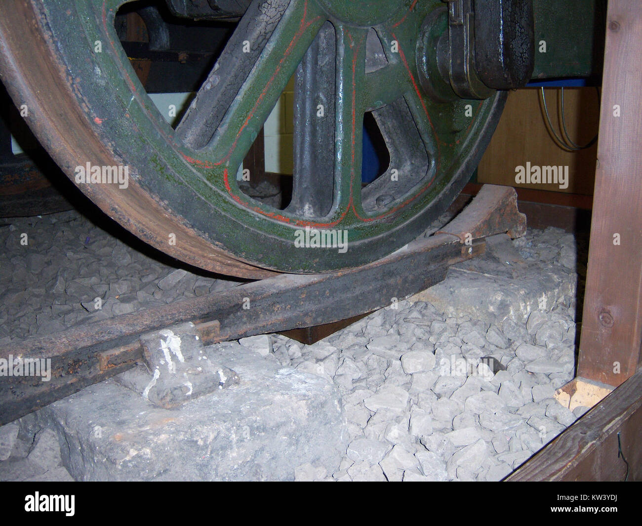 Una fotografia di Billy al Museo della ferrovia di Stephenson, che mostra la collezione storica delle ferrovie e le mostre dedicate alla storia delle prime ferrovie. Foto Stock