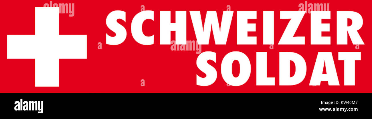 Schweizer Soldat si riferisce al soldato svizzero, sottolineando il loro ruolo nella storia militare svizzera e la loro partecipazione alla difesa nazionale, mostrando la loro uniforme e il loro servizio. Foto Stock