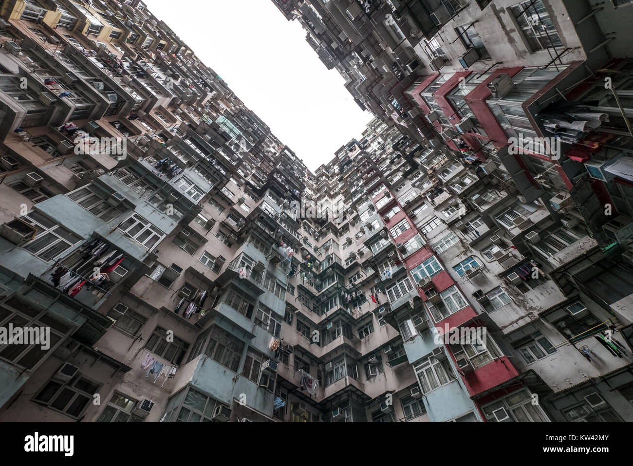 Hong kong edifici di appartamenti Foto Stock