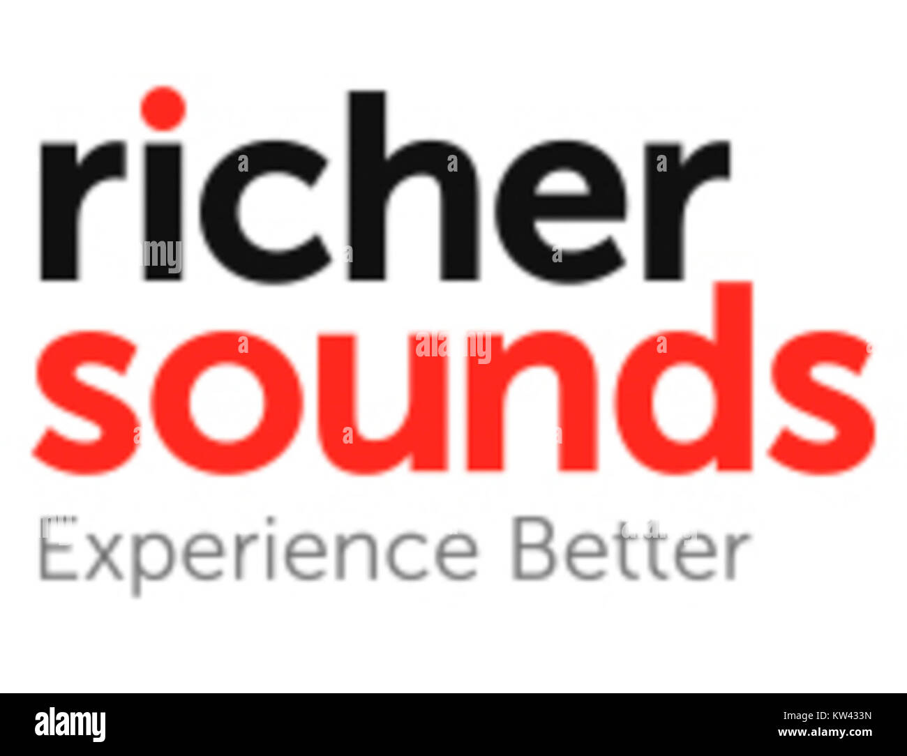 Richersounds, un rivenditore britannico di apparecchiature audio e video per la casa, è noto per il suo logo attuale riconoscibile che rappresenta il suo marchio nel mercato dell'elettronica di consumo. Foto Stock