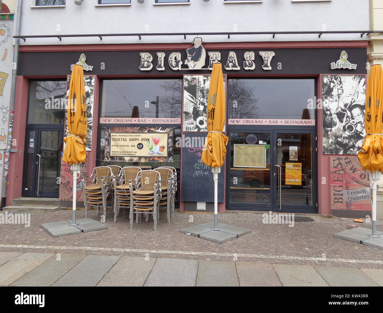 Il "Big Easy in Leipzig" si riferisce a un festival jazz tenutosi a Lipsia, in Germania, che celebra la musica jazz di New Orleans con spettacoli ed eventi culturali, arricchendo il paesaggio musicale della città. Foto Stock