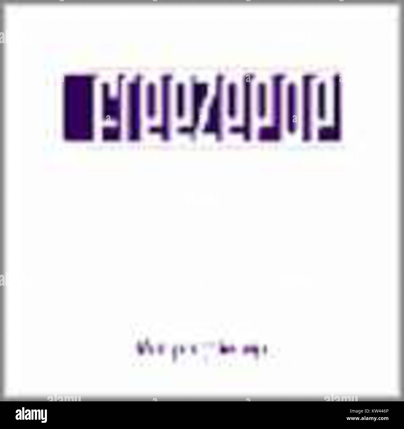 La copertina di "The Purple EP", un album musicale dal design audace e artistico. Foto Stock