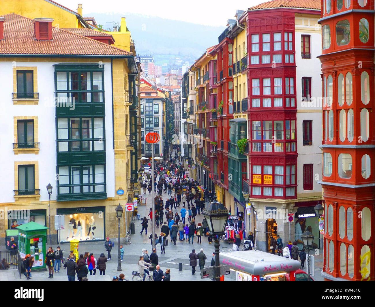 Bilbao Plaza Miguel de Unamuno 3 Foto Stock