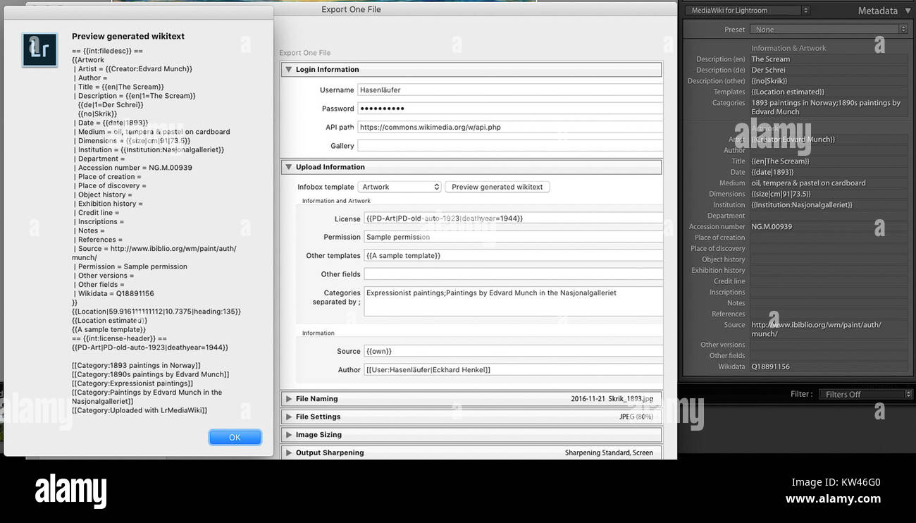 LRMediaWiki 0,5 ArtWork è un'iterazione del software LRMediaWiki, una piattaforma open source che facilita la gestione dei contenuti, specificamente focalizzata sulle opere d'arte e sui relativi media in lingua inglese. Foto Stock
