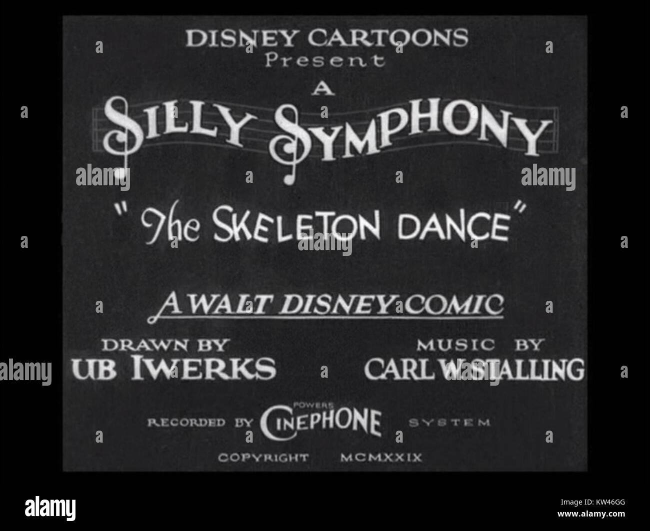 Uno Dei Primi Personaggi Di Walt La danza degli scheletri disney immagini e fotografie stock ad alta