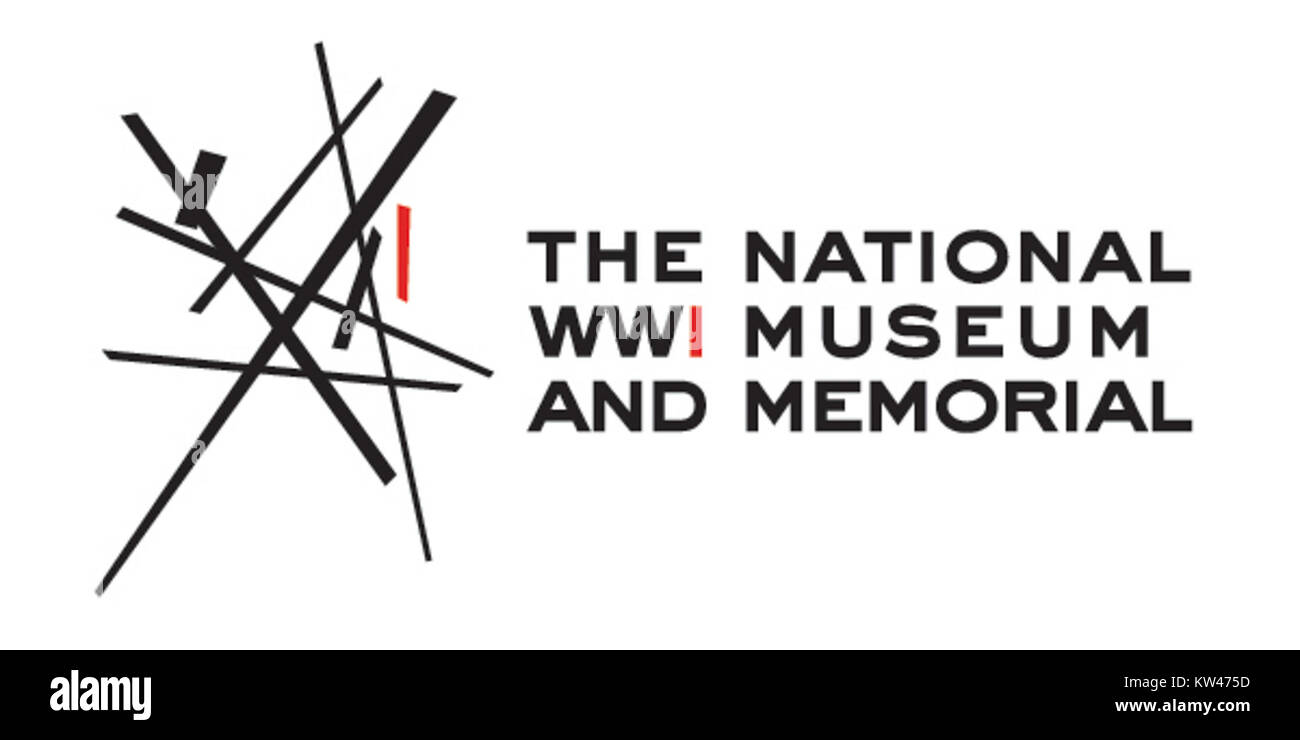 Il logo del 2017 del National World War i Museum and Memorial, che rappresenta un'importante istituzione dedicata alla conservazione della storia e dell'eredità della prima guerra mondiale. Il museo offre programmi educativi e mostre per evidenziare l'impatto globale della guerra. Foto Stock