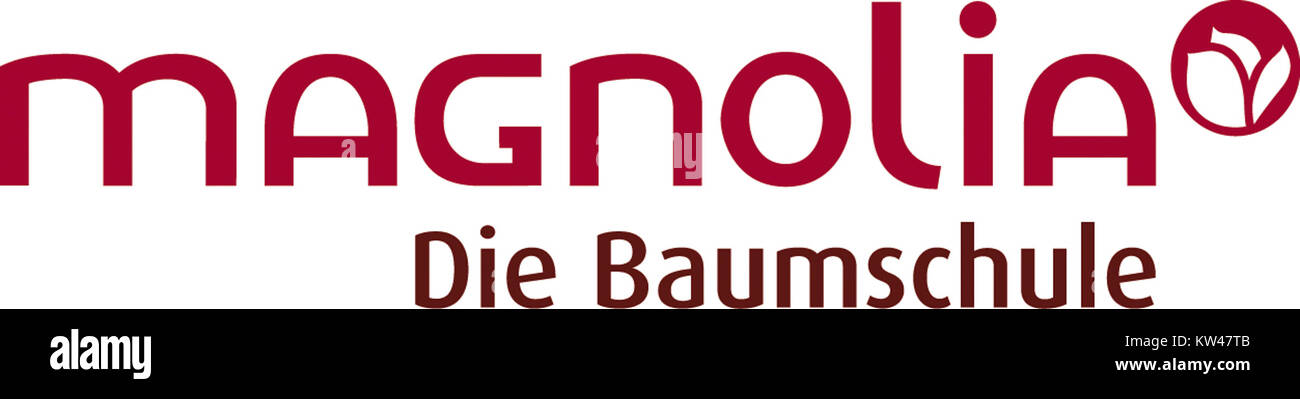 LogoMagnolia RGB è un design visivo che incorpora la combinazione di colori rosso, verde e blu, probabilmente rappresentando un moderno concetto di marchio o logo utilizzato nei supporti digitali o cartacei. Questo design riflette l'importanza della teoria del colore nel branding. Foto Stock
