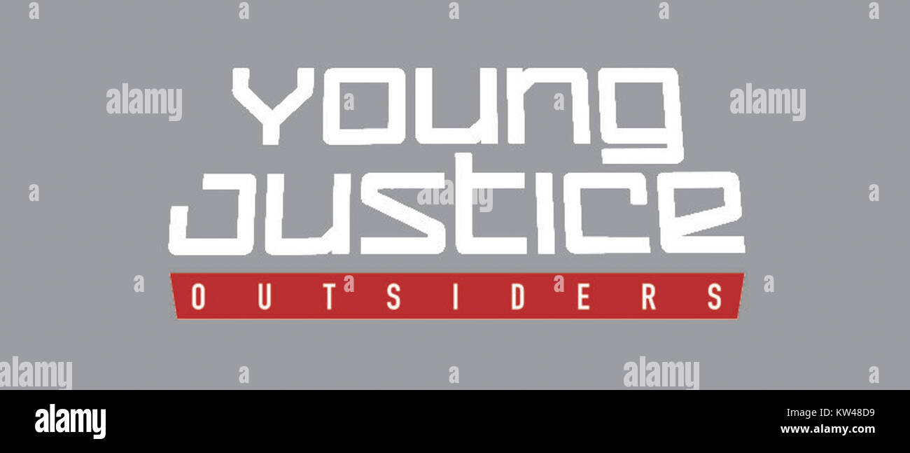 Young Justice Outsiders è una popolare serie animata che continua la storia di giovani supereroi, concentrandosi sulle loro avventure e relazioni mentre affrontano nuove sfide e missioni. Foto Stock