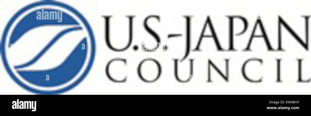 Il logo USJC, presentato in un formato orizzontale a 2 colori (2C), rappresenta il Consiglio USA-Giappone. È un simbolo chiave per gli sforzi dell'organizzazione nel promuovere le relazioni USA-Giappone e lo scambio culturale. Foto Stock