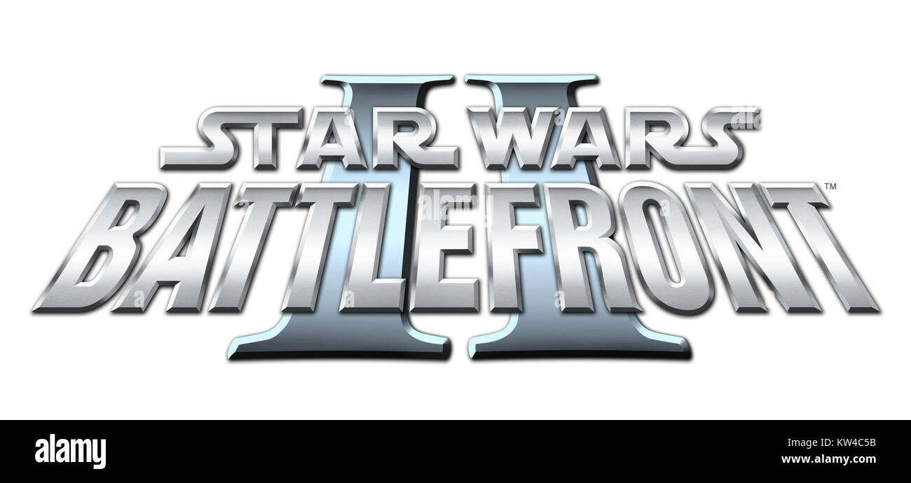 Il logo Star Wars Battlefront II Foto Stock