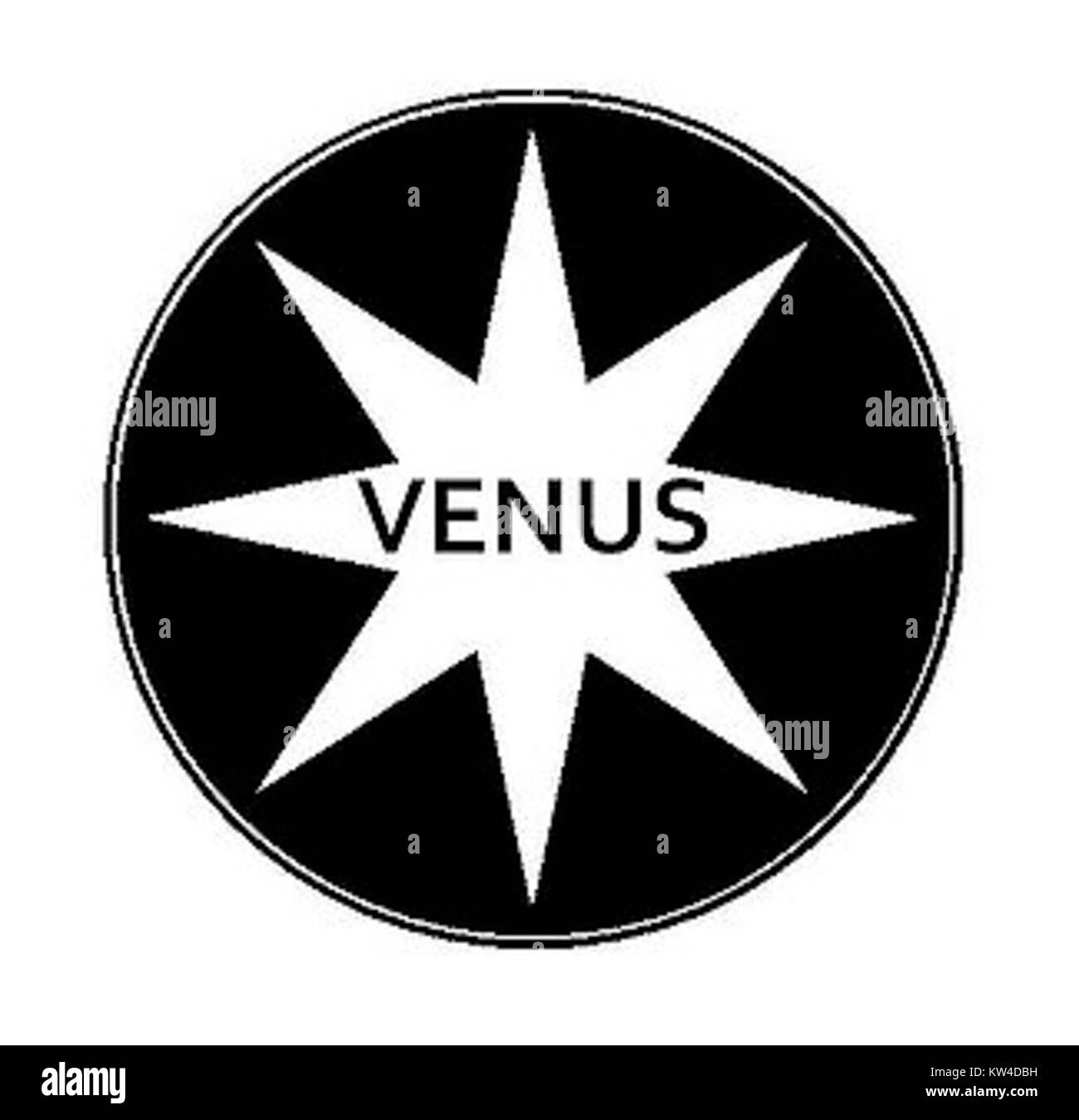 Sigla Venere è un termine che fa riferimento a Venere, la dea romana dell'amore e della bellezza. Questa può essere una rappresentazione o un riferimento simbolico a Venere, che incarna elementi della mitologia romana o rappresentazione culturale. Foto Stock