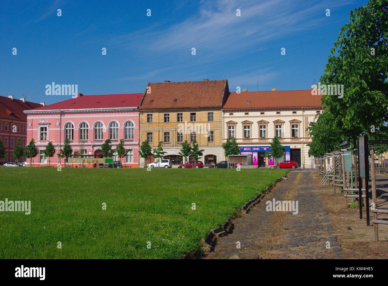 La città di Terezín (Theresienstadt) nella Repubblica ceca, noto per il campo di concentramento Foto Stock