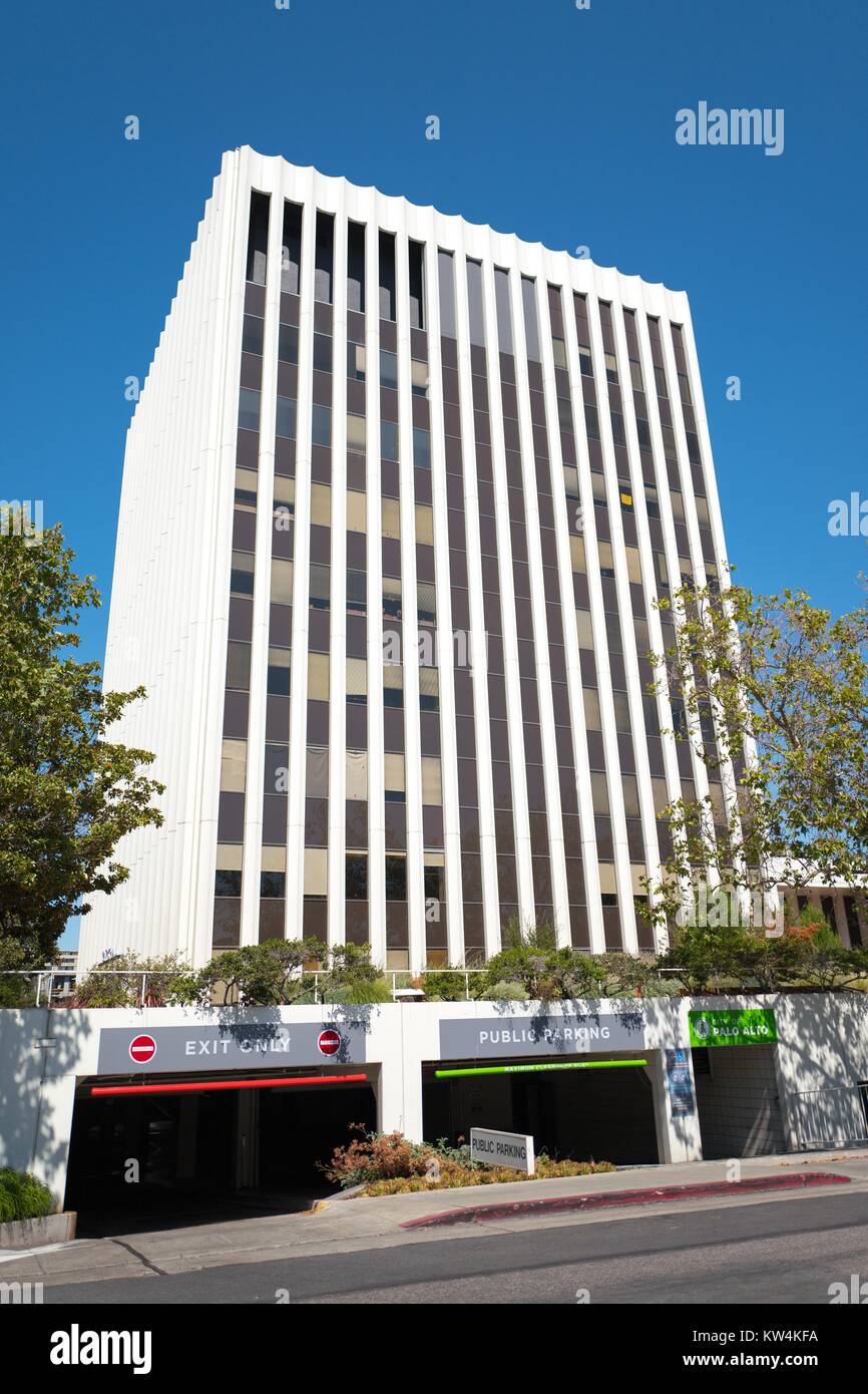 Municipio di Silicon Valley Town di Palo Alto, California, 25 agosto 2016. Foto Stock