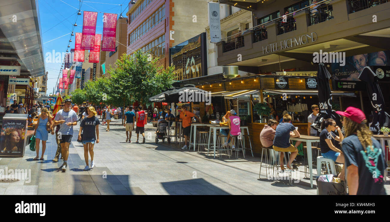 Vacanze di Natale nel cuore della città di Adelaide, South Australia, Australia. Foto Stock