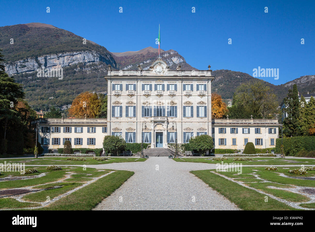 Villa Sola Cabiati vicino al lago di Como il borgo di Tremezzo, Lombardia, Italia, Europa. Foto Stock