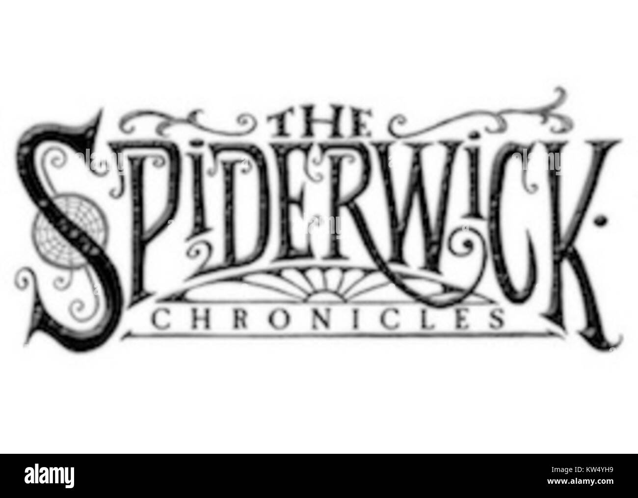 Il logotipo Spiderwick Chronicles è l'emblema visivo associato alla popolare serie di libri e film fantasy. Rappresenta i temi mistici e magici della serie, con elementi del mondo fantastico creato da Tony DiTerlizzi e Holly Black. Foto Stock