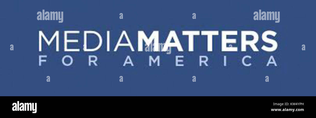 Raccolta di immagini da Media Matters for America, che illustrano vari eventi politici e figure. Foto Stock