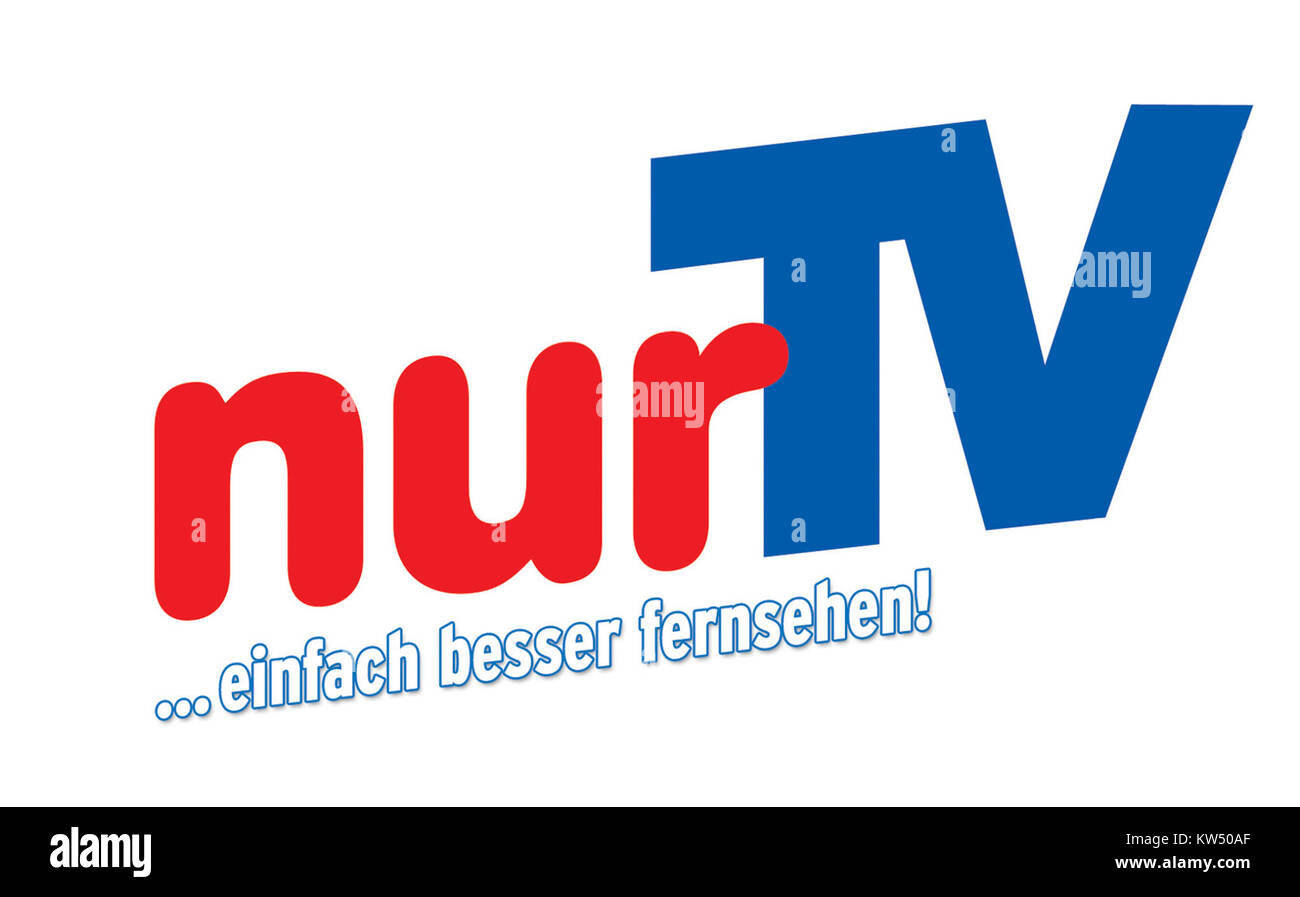 Il logo Nur TV è una rappresentazione visiva del marchio del canale. È un elemento importante dell'identità e del design del canale. Foto Stock