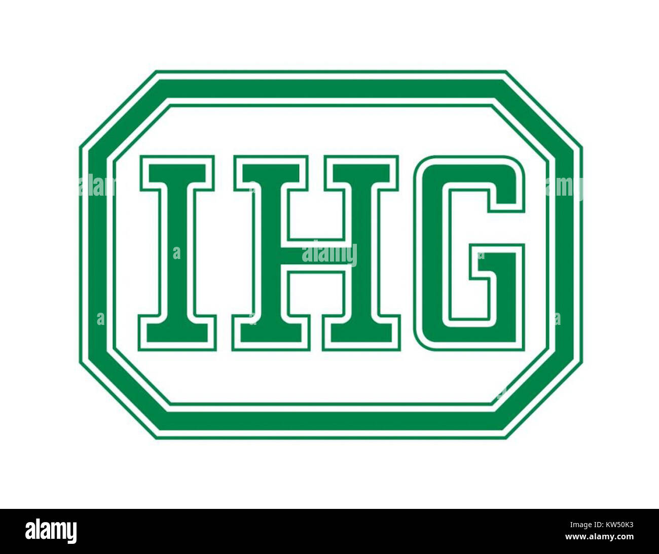 L'International Hospitals Group (IHG) è un'organizzazione globale dedicata al miglioramento dei servizi sanitari. Il suo logo rappresenta l'impegno di GroupÂ a fornire strutture e cure mediche di alta qualità in tutto il mondo. L'organizzazione collabora con ospedali, cliniche e professionisti sanitari per migliorare l'assistenza ai pazienti e le pratiche mediche a livello globale. Foto Stock