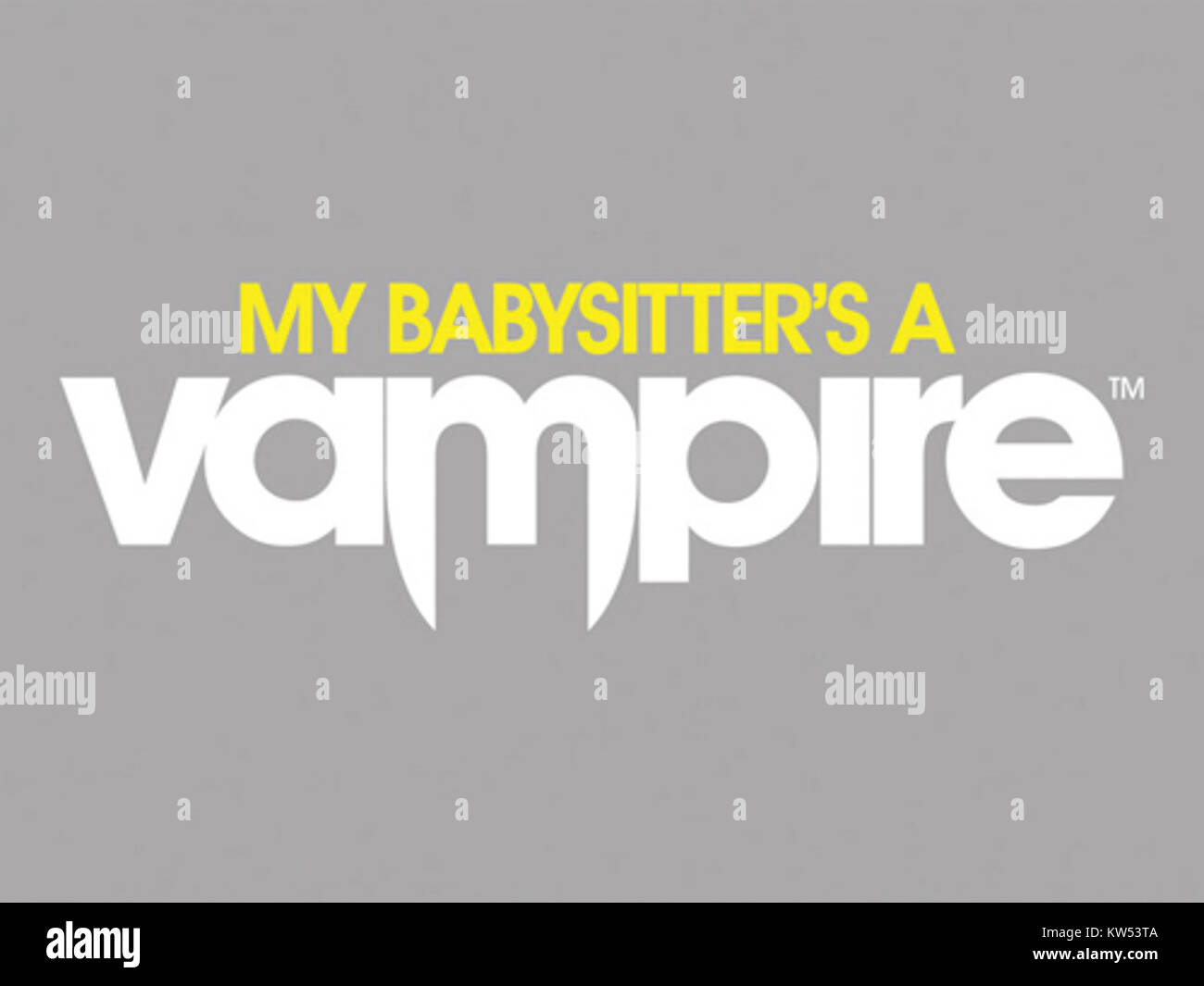 Il logo della serie "My babysitter's a Vampire" è immediatamente riconoscibile dai fan della serie. Il design incorpora elementi iconici dello spettacolo, tra cui temi soprannaturali e energia giovanile, che riflettono la trama unica della serie. Foto Stock
