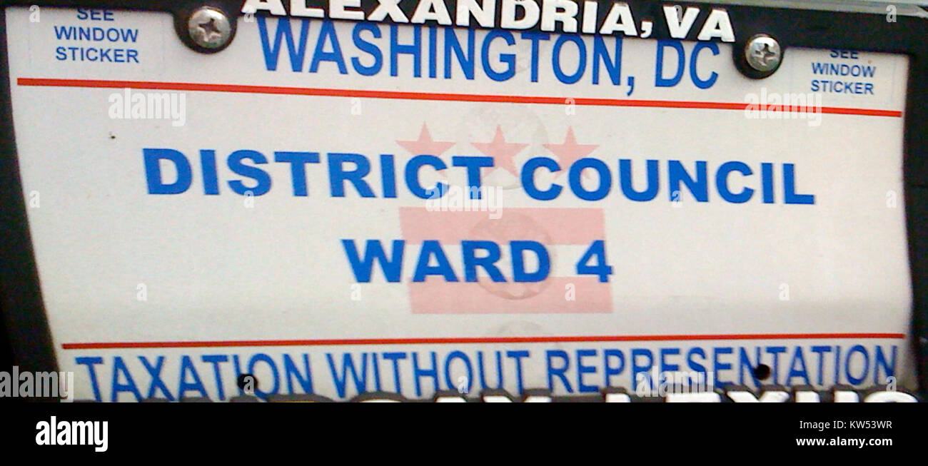 Questa targa rappresenta il consiglio comunale di Washington, D.C., evidenziando il governo locale e il suo ruolo nell'amministrazione e nelle funzioni legislative della città. Foto Stock