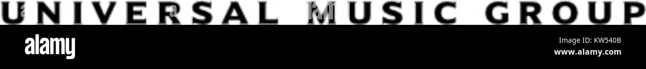 Il logo UMG rappresenta Universal Music Group, leader mondiale nell'intrattenimento musicale, con un portafoglio di etichette discografiche importanti e una vasta gamma di generi musicali. Foto Stock