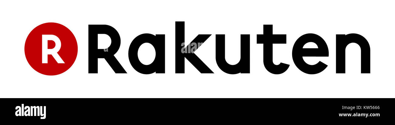 Rakuten Logo globale Foto Stock