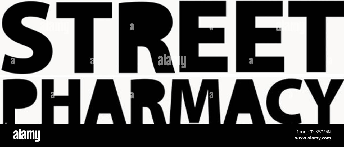 StreetPharmacy si riferisce alla distribuzione e alla vendita di farmaci illegali o soggetti a prescrizione in contesti pubblici o non regolamentati. Il termine mette in luce la questione del traffico di stupefacenti e le preoccupazioni per la salute pubblica legate all'abuso di sostanze. Foto Stock