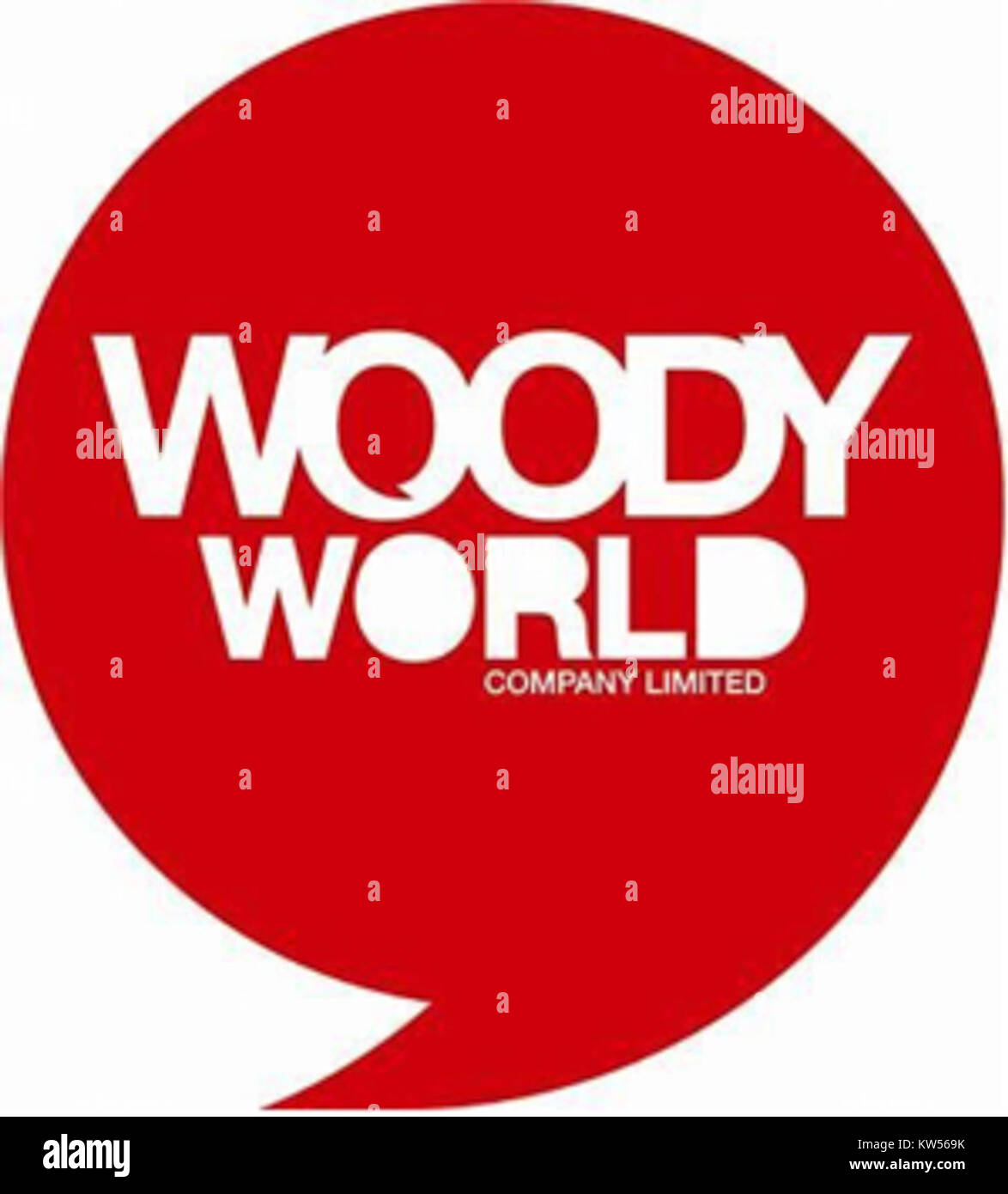Woody World Company è un'entità commerciale rappresentata da un logo unico. Il logo funge da identità visiva per l'azienda, riflettendo i valori del marchio e le operazioni aziendali. È parte integrante del marchio e del riconoscimento dell'azienda nel mercato. Foto Stock