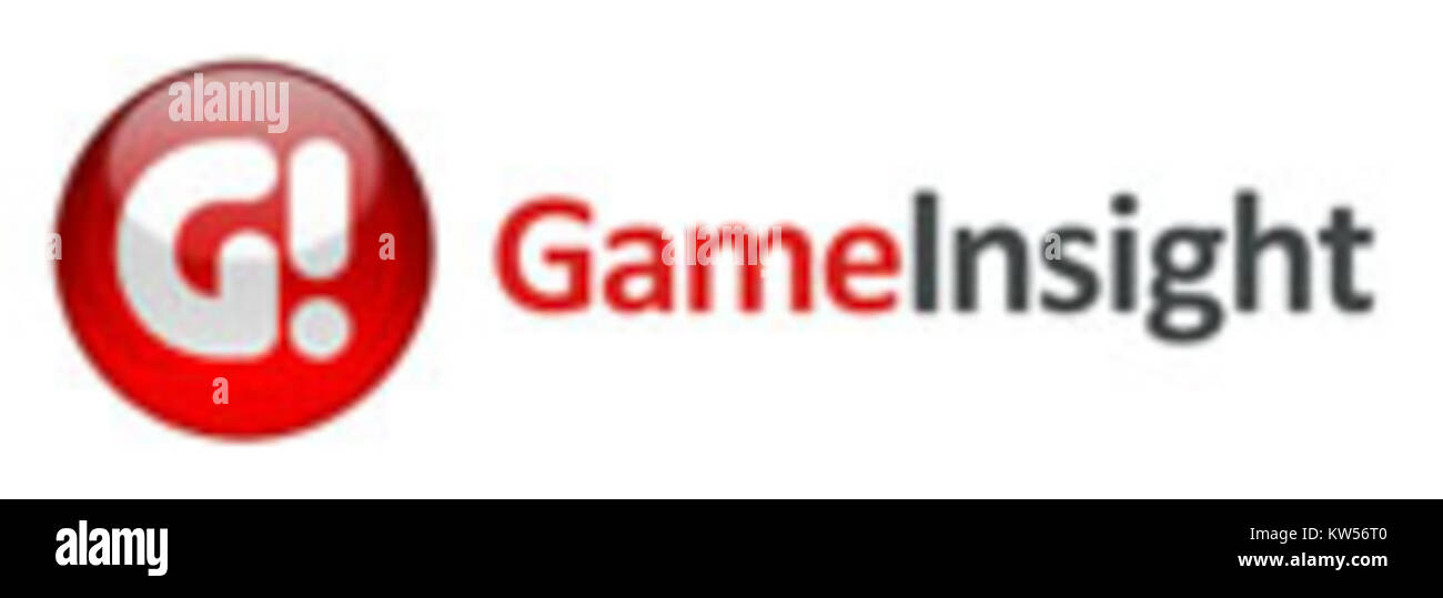 Un logo che rappresenta Game Insight, un importante sviluppatore ed editore di giochi per dispositivi mobili e social, noto per le sue innovative piattaforme di gioco ed esperienze interattive. Foto Stock