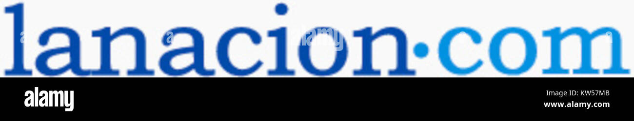 Il "Logotipo la Nacion" è il logo del giornale la Nacion, che è una delle principali pubblicazioni in Argentina. Questo logo rappresenta il marchio del giornale e la sua presenza nel settore dei media. Foto Stock