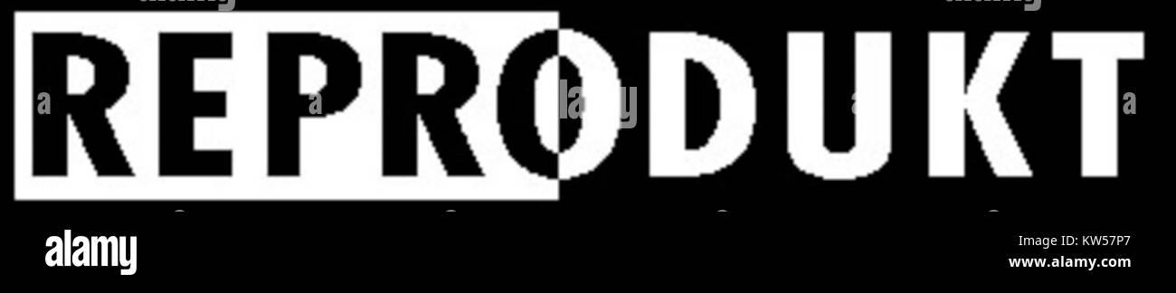 Il logo Reprodukt rappresenta l'identità del marchio di un'azienda o di un'entità notevole. Rappresenta un simbolo iconico dei valori e della presenza visiva del brandâ. Foto Stock