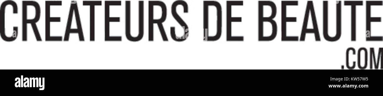 Il logo "Createurs de Beaute" rappresenta un marchio o un'organizzazione nel settore della bellezza, enfatizzando l'eleganza e l'artigianalità professionale nei servizi o nei prodotti di bellezza. Foto Stock