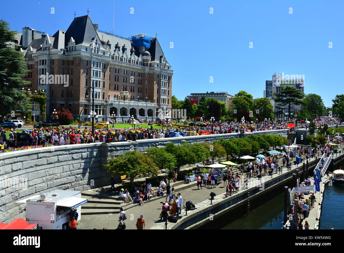 Festival auto classica a Victoria BC, Canada. Il rally Deuce Coupé. Foto Stock