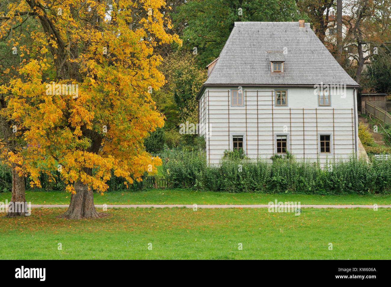 Weimer Goethe casa estiva, Weimer Goethes Gartenhaus Foto Stock