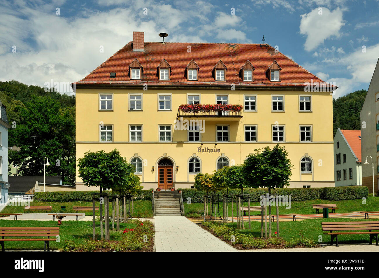 Municipio, bagno Schandau, , Rathaus, Bad Schandau Foto Stock