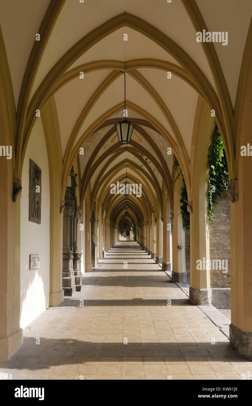 Schwaz portici nel parco comunale di Schwaz Arkaden im Stadtpark Foto Stock