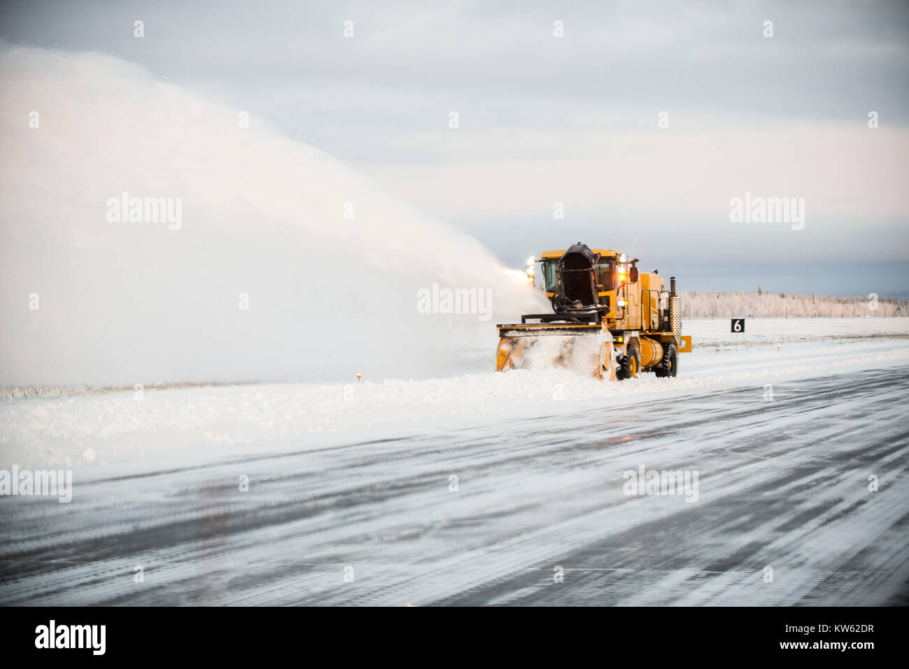 Lo sgombero della neve Foto Stock