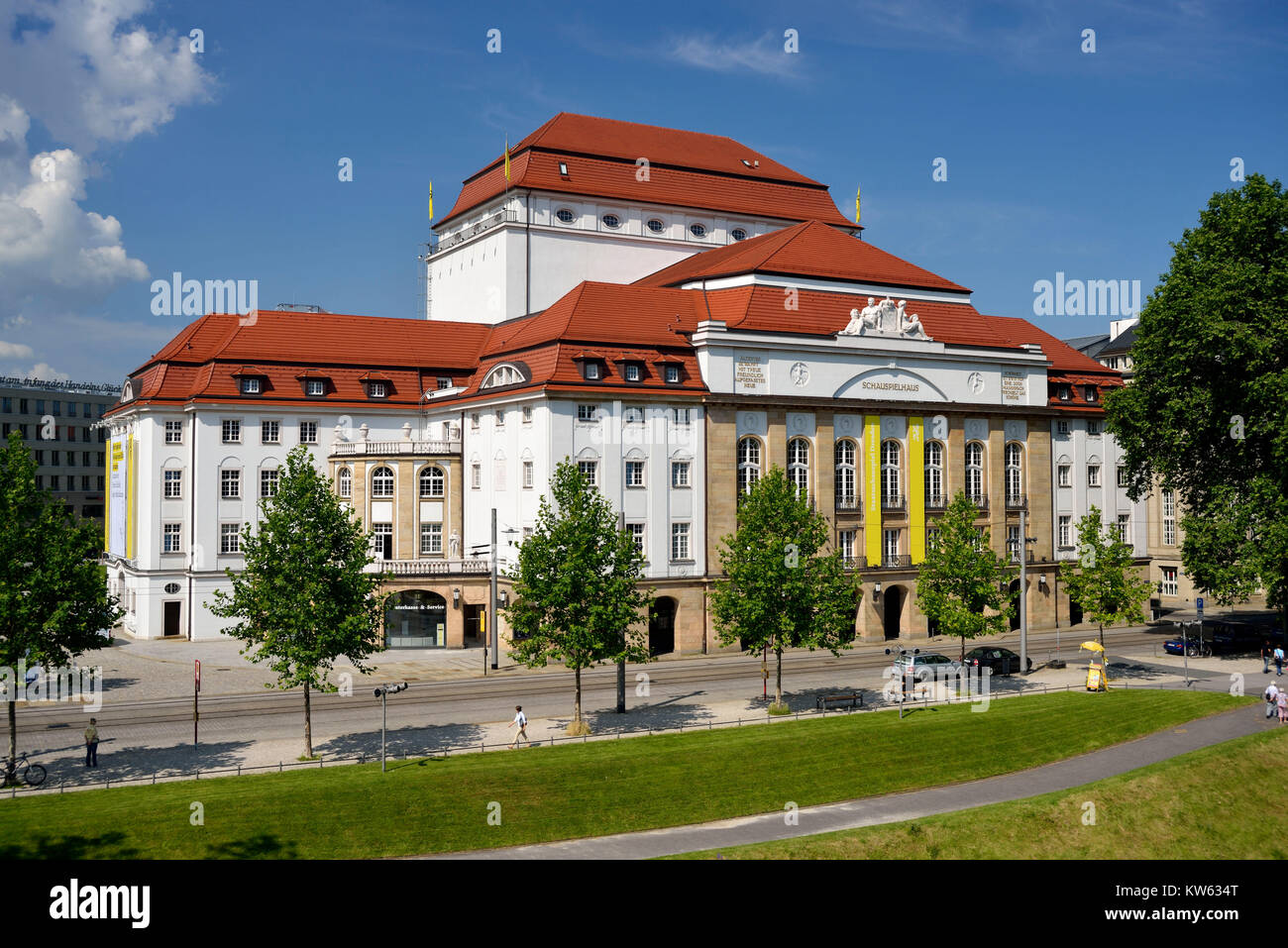 A Dresda, membro gioca big house, Staatsschauspiel Grosses Haus Foto Stock