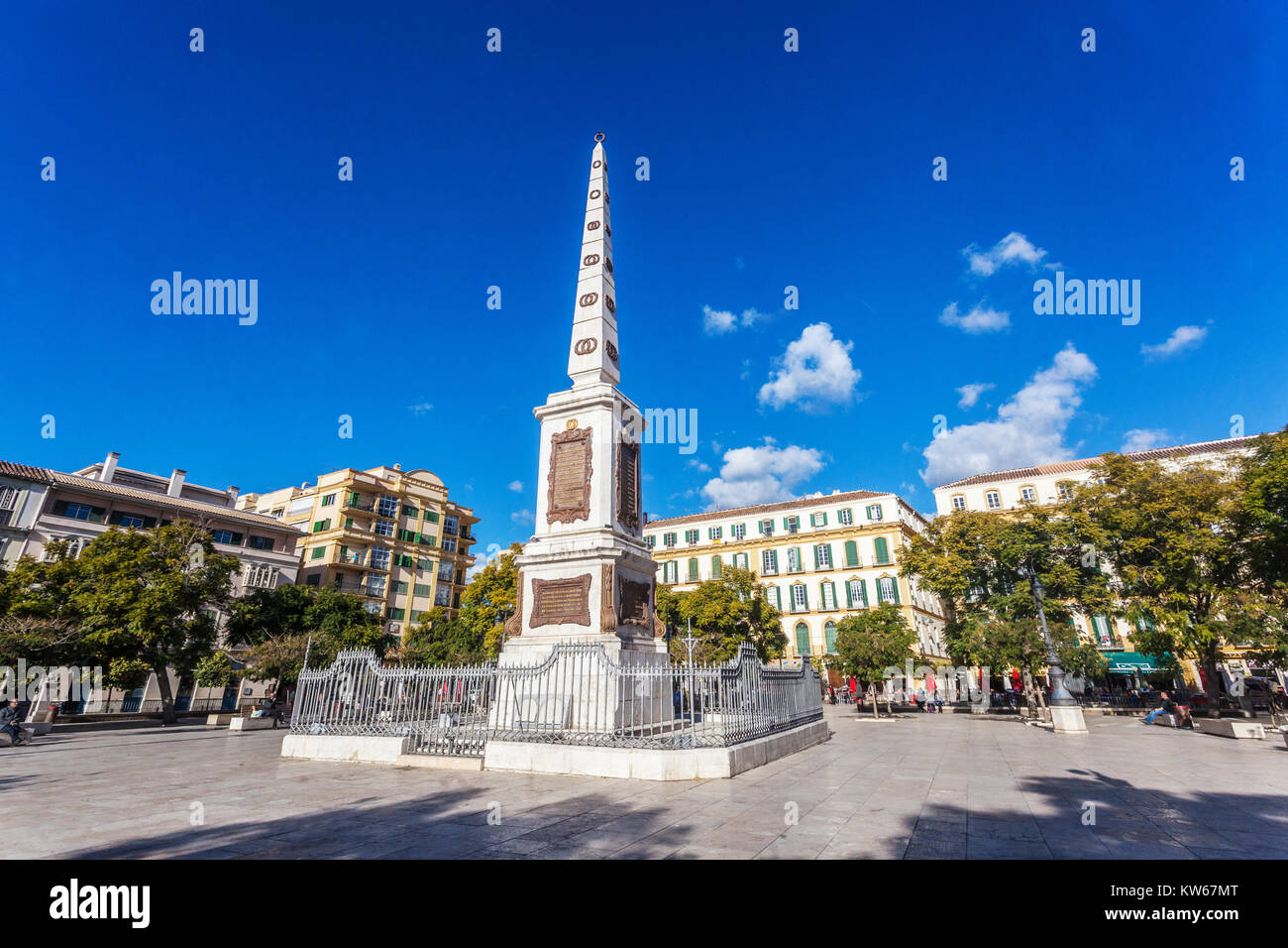 Plaza de la Merced nel centro storico, Malaga Spagna Andalucia Foto Stock