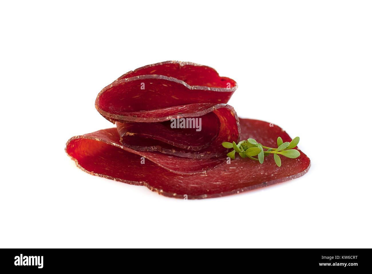 Red insaccato isolato - Italiano il cibo gourmet Foto Stock
