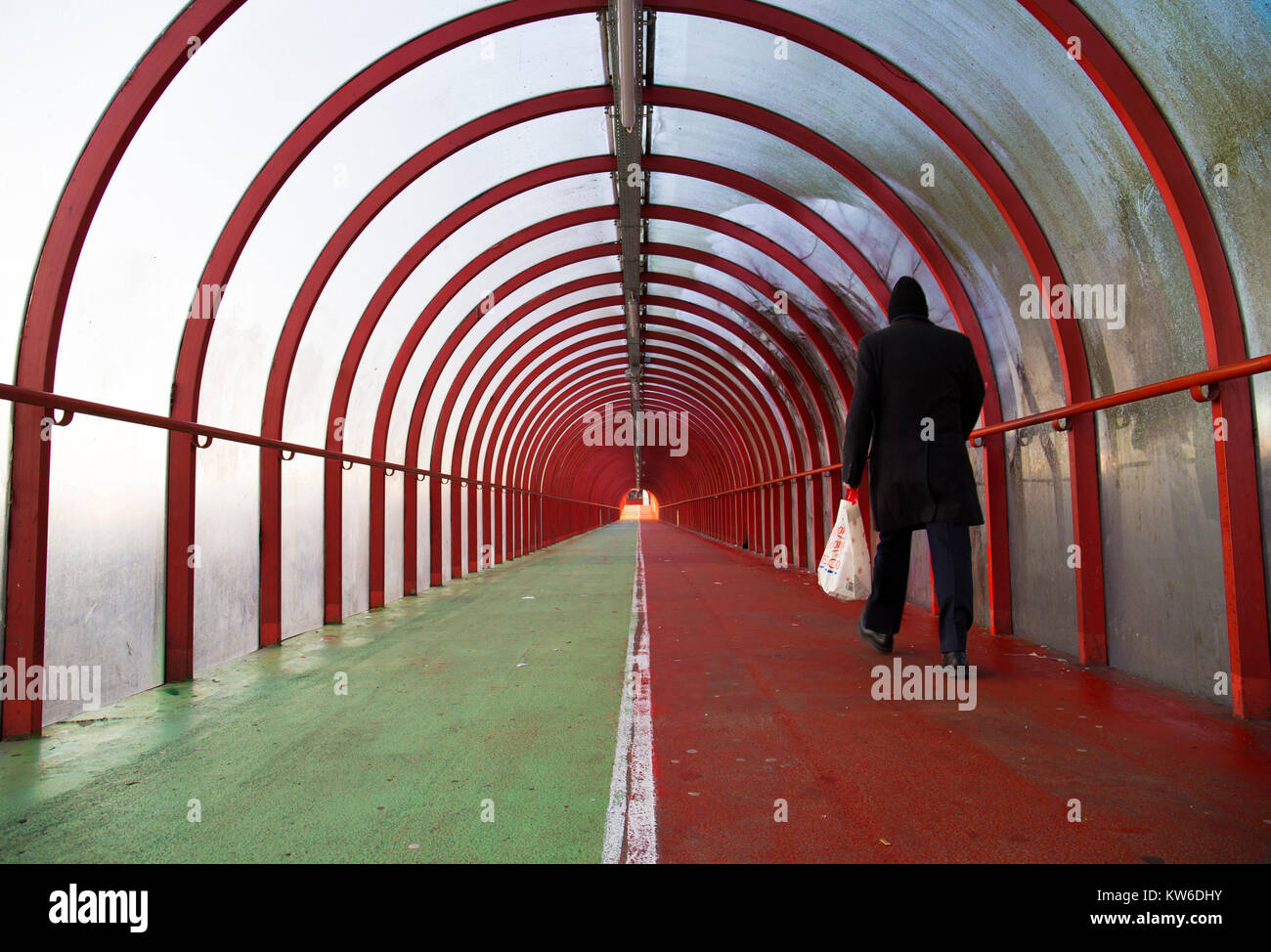 Il Clyde tunnel in Glasgow Foto Stock