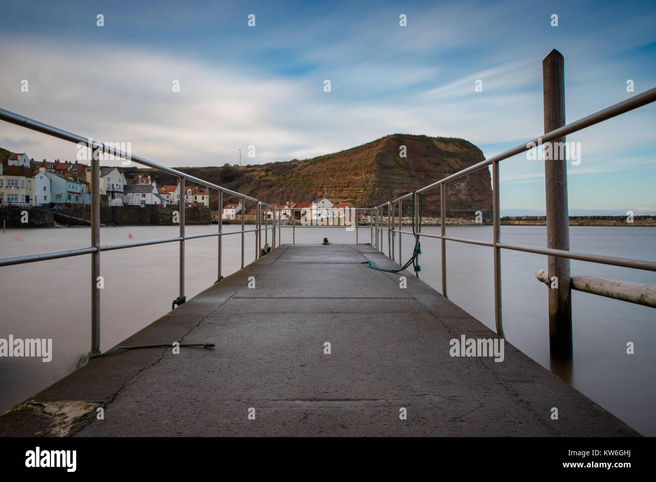 Paesaggi marini In Staithes Foto Stock