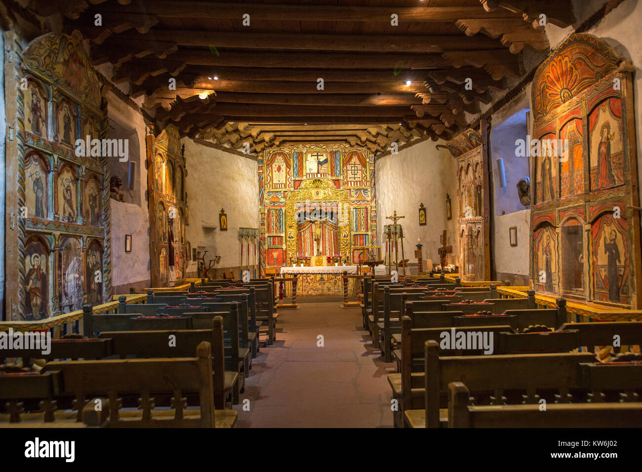 La Chiesa Santuario di Chimayo, Nuovo Messico Foto Stock